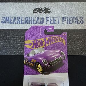 Hot Wheels Purple Racing Car with Yellow Accents
